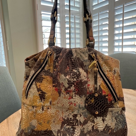 Tory Burch Snakeskin Shoulder Bag - Picture 2 of 15